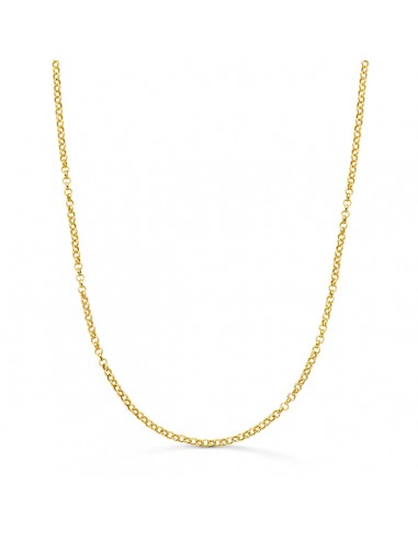 18K CADENA ORO AMARILLO ROLO HUECA ANCHO: 2MM LARGO: 50CM CIERRE REASA