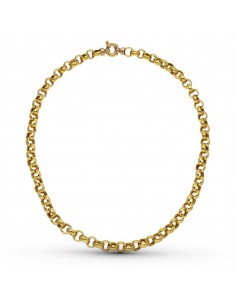 18K CADENA ORO AMARILLO ROLO HUECA 45CM 8 MM