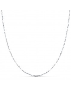 18K CADENA ORO BLANCO CARTIER 3X1. 1 MM. 50 CM.