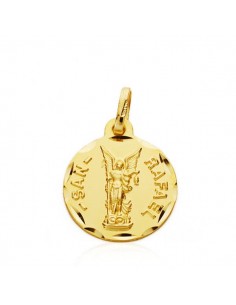 18K MEDALLA ORO AMARILLO SAN RAFAEL 16 MM