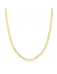 18K CADENA ORO AMARILLO BARBADA MACIZA. LARGO: 60 CM - ANCHO: 3 MM