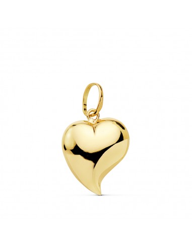 18K COLGANTE ORO AMARILLO CORAZON LISO. 15 X 14 MM.