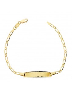 18K PULSERA ESCLAVA ORO AMARILLO CARTIER 1X1 17CM