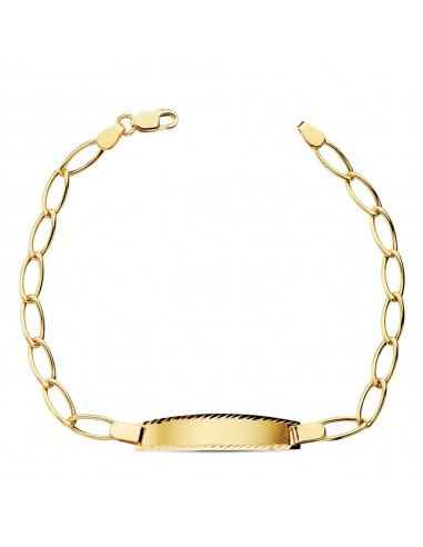 18K PULSERA ESCLAVA ORO AMARILLO BILBAO HUECA 17CM