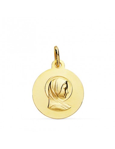 18K MEDALLA ORO AMARILLO MARIA FRANCESA 16MM