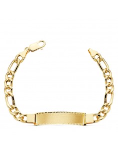 18K PULSERA ESCLAVA ORO AMARILLO CARTIER HUECA ANCHO: 7MM. LARGO: 21 5 CM  PLACA CHAPA: 42X10MM