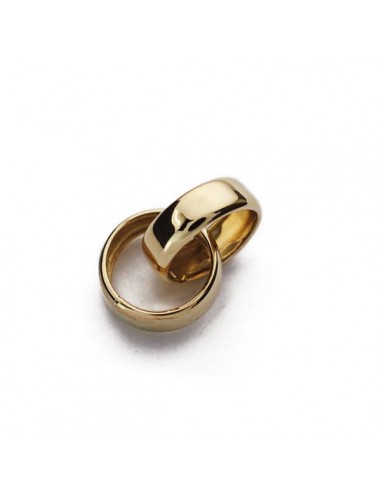18K COLGANTE ORO AMARILLO ALIANZAS 8 MM DIAMETRO C. AMOR