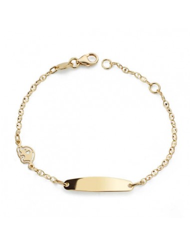 18K PULSERA ESCLAVA ORO AMARILLO ELEFANTE 14CM