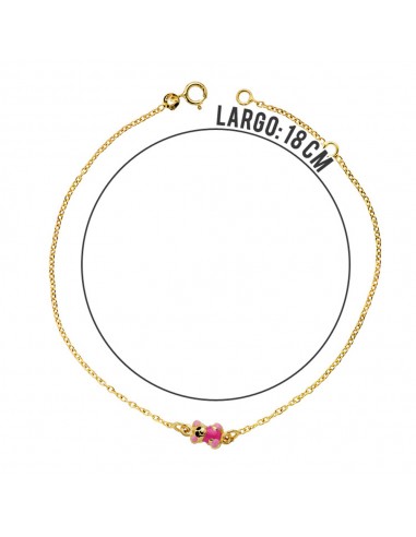 18K PULSERA OSITO ESMALTE 18CM