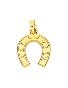 18K COLGANTE HERRADURA. 20 X 15 MM.