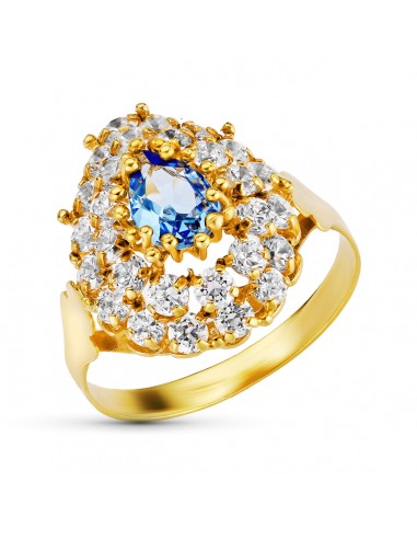 18K SORTIJA ORO AMARILLO LANZADERA CON CIRCONITAS. ANCHO: 18 5 MM