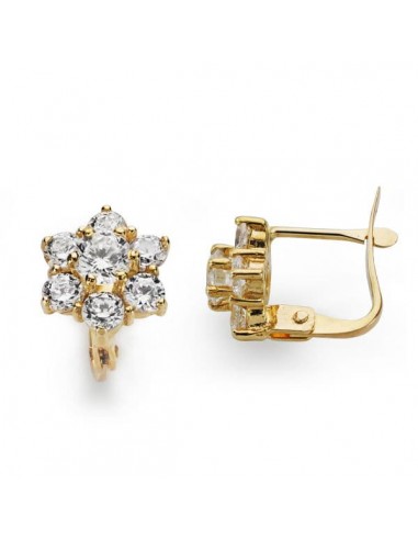 18K PENDIENTES ORO AMARILLO CUAJO CATALAN 10X10 MM