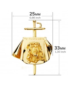 18K COLGANTE CRISTO DE TOREROS 34 X 25 MM 2