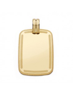 18K CHAPA MARCO 28 X 20 MM