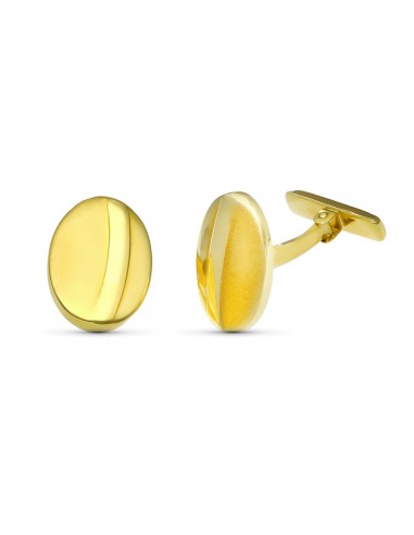 18K GEMELOS ORO AMARILLO TONEL 18X13 MM ORO AMARILLO