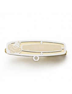 18K ALFILER ORO BICOLOR ABEJA 28X7 MM