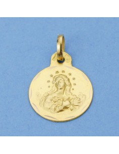 18K VIRGEN DE LA INMACULADA. 15 MM. 1.50 GRS@