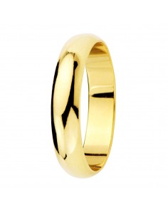 18K ALIANZA ORO AMARILO LISA BRILLO 4 MM