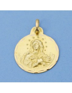 18K VIRGEN PURISIMA 19 MM. 2.50 GRS.
