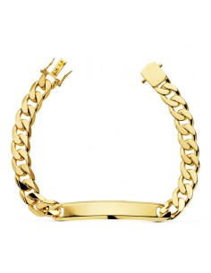 18K ESCLAVA ORO AMARILLO MACIZA 21 CM. 7 MM