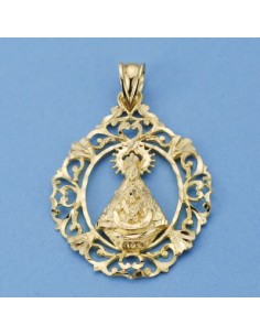 18K VIRGEN TISCAR ORLA. 36 X 27 MM. 5,00 GRS.