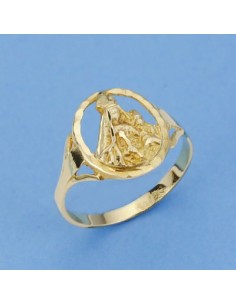 18K SORTIJA ORO AMARILLO VIRGEN DE LA SALUD