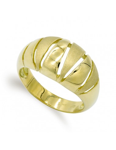 18K SORTIJA ORO AMARILLO MATE Y BRILLO. ANCHO: 11MM