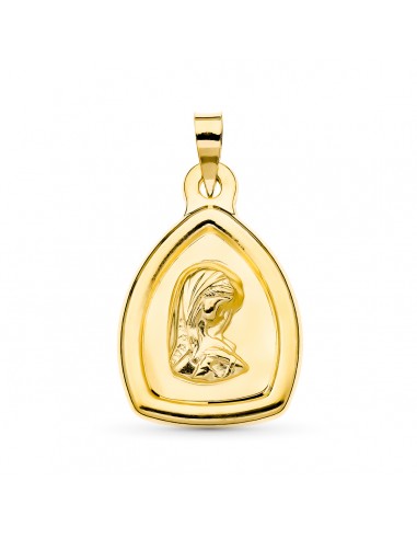 18K MEDALLA ORO AMARILLO VIRGEN NIÑA. 24 X 16 MM.