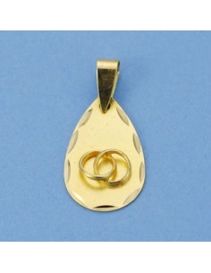 18K CHAPA ALIANZAS. 18 X 11 MM. 1.25 GRS.