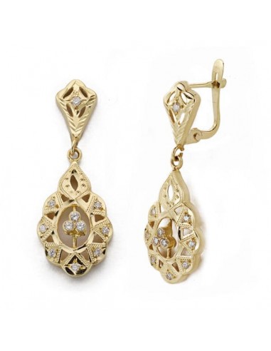 18K PENDIENTES ORO AMARILLO CUBANAS 32X11 MM CIERRE CATALAN