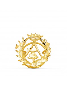 18K INSIGNIA ORO AMARILLO ARQUITECTURA. 16 X 16 MM