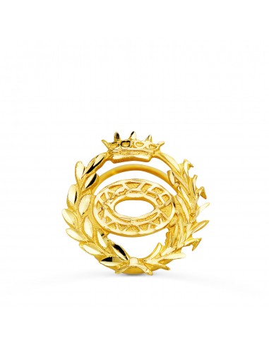 18K INSIGNIA ORO AMARILLO CIENCIAS BIOLOGICAS. 16 X 16 MM