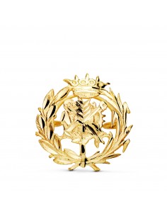 18K INSIGNIA ORO AMARILLO CIENCIAS EMPRESARIALES. 16 X 16 MM