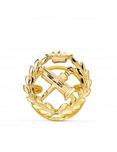 18K INSIGNIA ORO AMARILLO FILOSOFIA.  15 X 15 MM