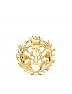 18K INSIGNIA ORO AMARILLO FISICA. 15 X 15 MM