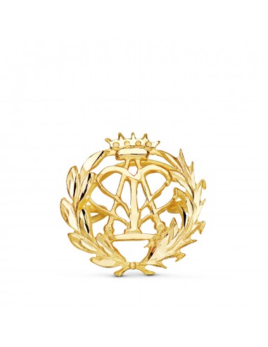 18K INSIGNIA ORO AMARILLO FISICA. 15 X 15 MM