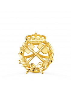 18K INSIGNIA ORO AMARILLO INGENIERO DE MINAS 17 X 14 MM