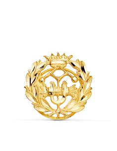 18K INSIGNIA ORO AMARILLO INGENIERO INDUSTRIAL. 15 X 15 MM