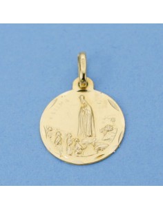 18K MEDALLA VIRGEN DE FATIMA. 16 MM. 2.15 GRS.