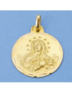 18K VIRGEN DE LA INMACULADA. 23 MM. 3.60 GRS.