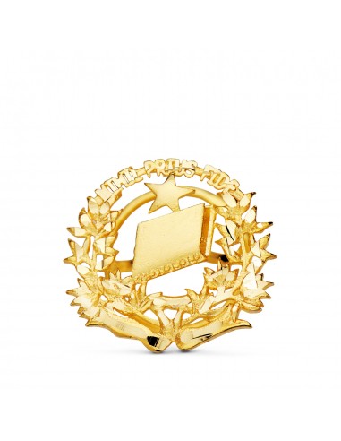18K INSIGNIA ORO AMARILLO NOTARIO. 16 X 16 MM
