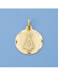 18K MEDALLA VIRGEN DE TISCAR TALLADA 18 MM