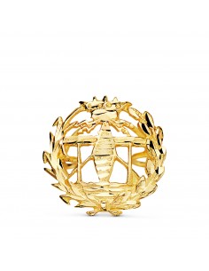 18K INSIGNIA ORO AMARILLO INGENIERO TELECOMUNICACION. 16 X 15 MM