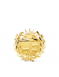 18K INSIGNIA ORO AMARILLO VETERINARIA. 15 X 15 MM