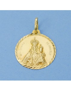 18K MEDALLA VIRGEN DE ARACELI TALLADA 18 MM 2.10 GRS