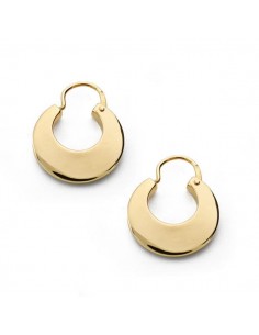 18K AROS ORO AMARILLO MANCHEGAS . 13 MM LISAS.