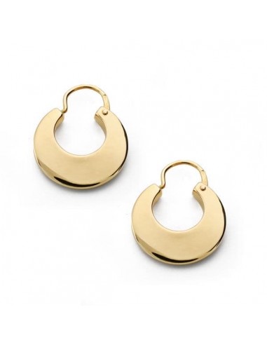 18K AROS ORO AMARILLO MANCHEGAS . 13 MM LISAS.