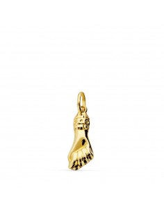 18K COLGANTE AMULETO ORO AMARILLO MANO MEDIANA 19 X 7 MM
