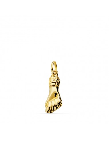 18K COLGANTE AMULETO ORO AMARILLO MANO MEDIANA 19 X 7 MM