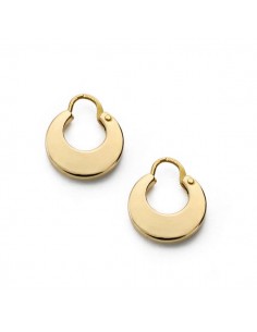 18K AROS ORO AMARILLO MANCHEGAS . 11 MM LISAS.